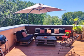 Appart T3 toit terrasse roof top 10 minutes centre 20 minutes plage